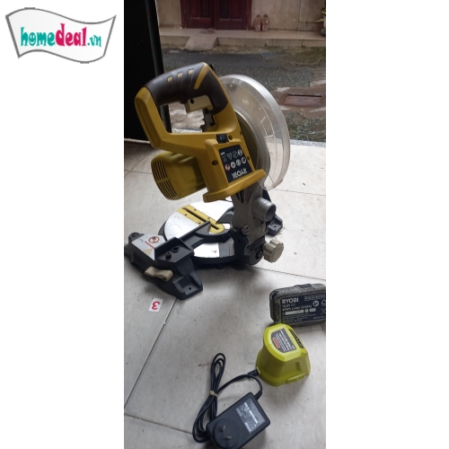 Cưa đa góc Ryobi 18v CMS180G ĐĨA 1 TẤC 8